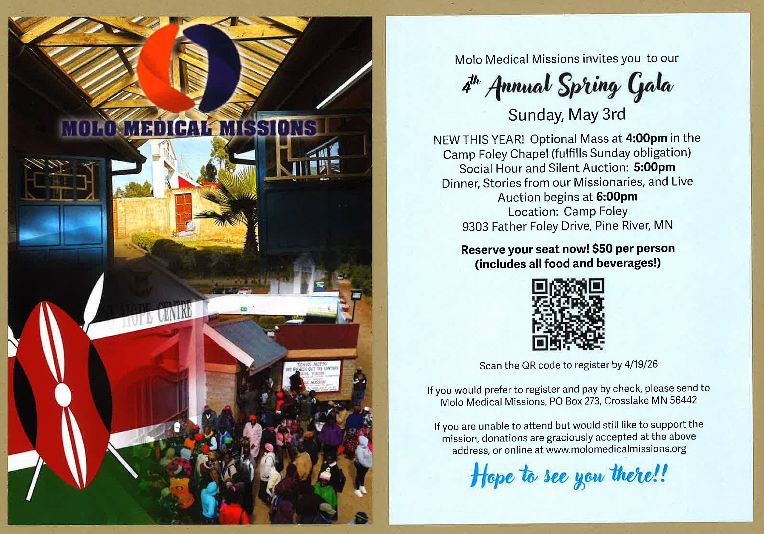 Molo Medical Missions 4th Annual Spring Charity Gala (2026) – Sunday, May 3rd at 4.00pm.