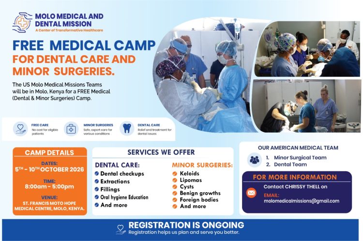 UPCOMING MEDICAL MISSIONS TRIP TO KENYA : 5th to 10th October 2026.